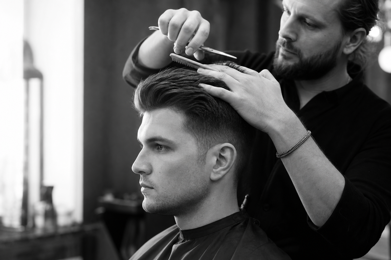 Barbier & coupe homme — Coupe classique à Québec